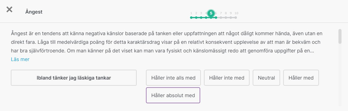 Mer förklaringar personlighetstest Orkla