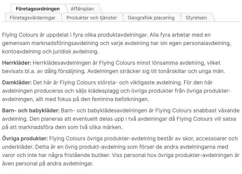 Exempel för scales verbal - fråga