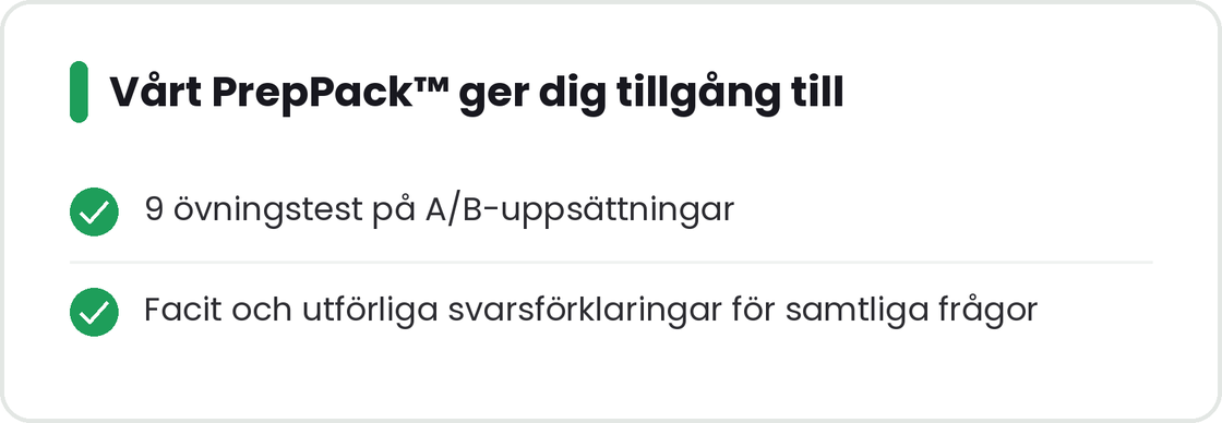 PrepPack A/B